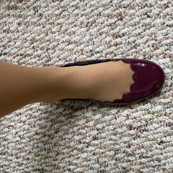 Purple patent ballet flats, NWOT - Picture 3 of 7